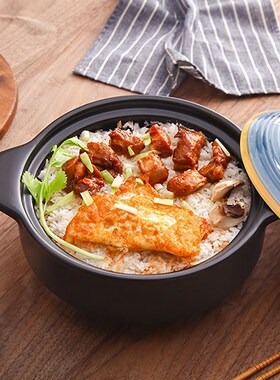福传砂锅炖锅陶瓷煲汤养生煲明火耐高温煲仔饭石锅拌饭焖烧锅家用