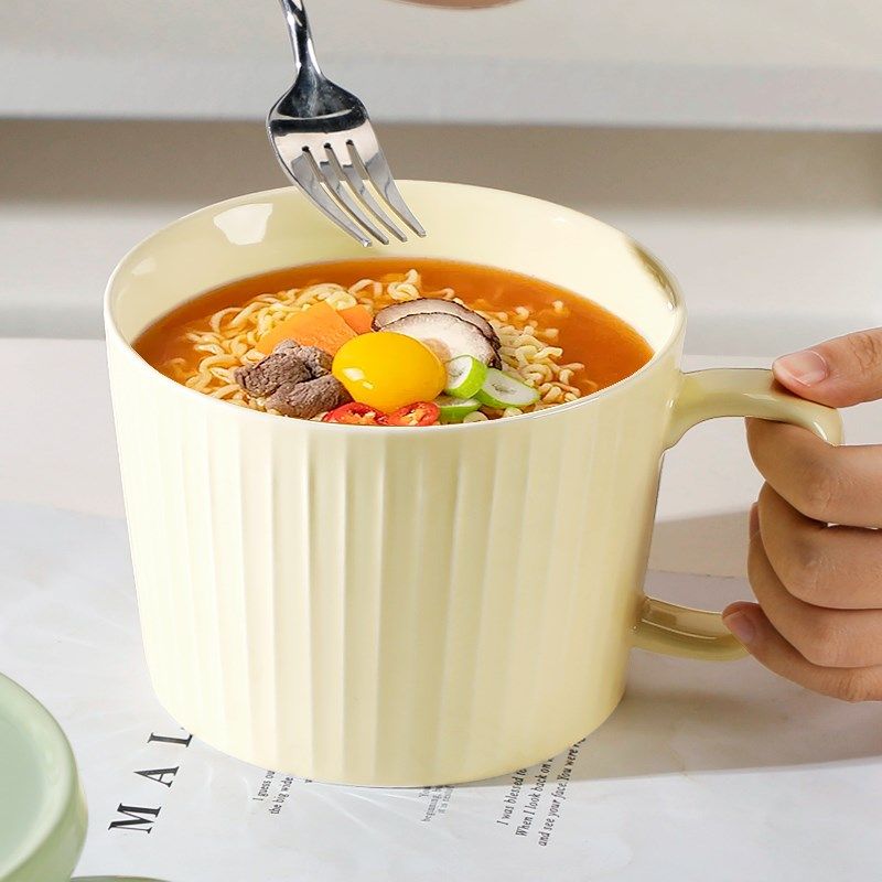 碗家用泡面碗2025新款陶瓷碗餐具套装大号带把防烫大面碗汤碗菜碗,餐饮具,碗,淘宝优惠券,粉丝福利购,淘宝优惠卷