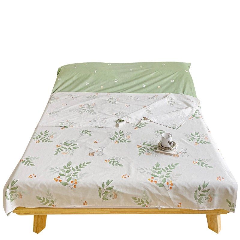 住酒店隔脏睡袋纯棉旅行床单被套便携式四件套全棉二代可拆分出差