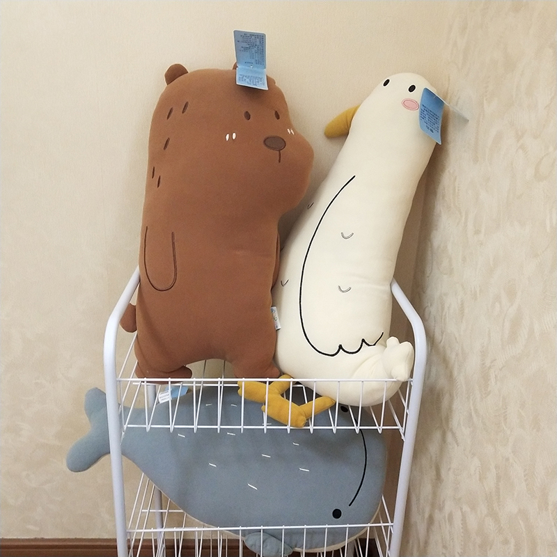 【慵懒系】软绵绵鲸鱼海鸟午睡抱枕沙发靠枕趴P睡枕头大号床头靠