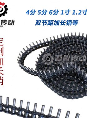 工业加长销链条输送传动滚子链条加长销4分5分6分1寸08B10A12A16A