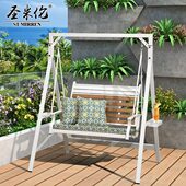 户外秋千摇椅室外庭院花园别墅阳台悬挂摇篮椅吊椅铝合金秋千椅