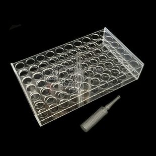 定做有机玻璃安瓿瓶架 1/2/5/10/20ml 50孔 60孔 亚克力针剂瓶架