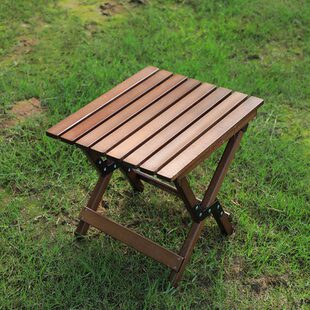 休闲户外露营简约双用马扎实木板凳可折叠原木钓鱼凳家用小方凳子