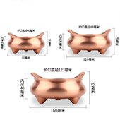 纯紫铜三足桥冲耳宣德炉供奉线家用室内礼佛沉檀熏香炉香插供佛烧