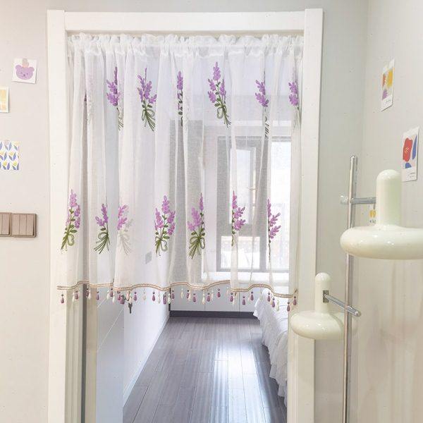 浪漫绣花梦幻帘纱帘半帘厨房帘咖啡帘半截帘柜子免打孔穿杆门帘子,居家布艺,垂直帘/梦幻帘,淘宝优惠券,粉丝福利购,淘宝优惠卷