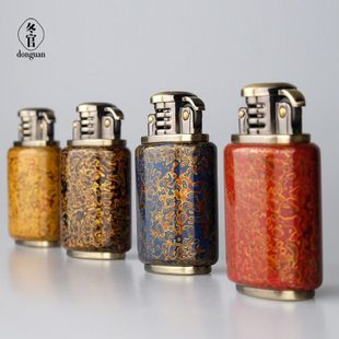 男士 冬官漆器佐罗大漆打火机煤油 国产个性 复古中式 怀旧 老式