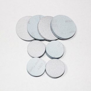 金牛 3寸植绒圆盘白砂纸家具底漆打磨专用沙纸干磨机抛光砂皮 2寸