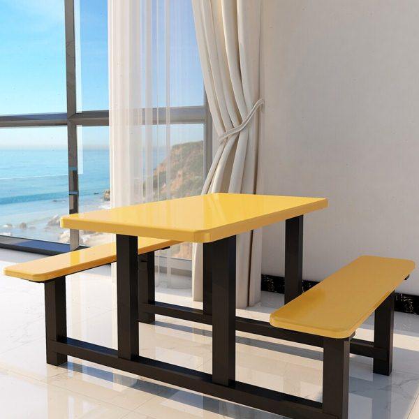 工厂饭堂餐桌学校食堂桌椅不锈钢餐桌8位食堂餐桌椅餐厅连体桌椅,住宅家具,不锈钢/PVC餐桌,淘宝优惠券,粉丝福利购,淘宝优惠卷