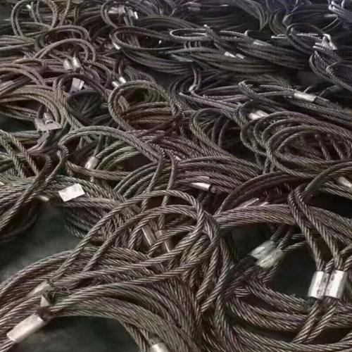 重型钢丝绳压扣吊装索具搬运设备绳套仪器挪移吊具工地塔吊绳索扣