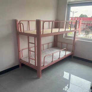 新款闭口床午托班上下铺儿童上下床学生双层床幼儿园高低床铁艺床