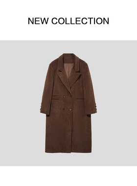 【小玉米专属】高品质宽松中长款双面呢大衣 N3F58001