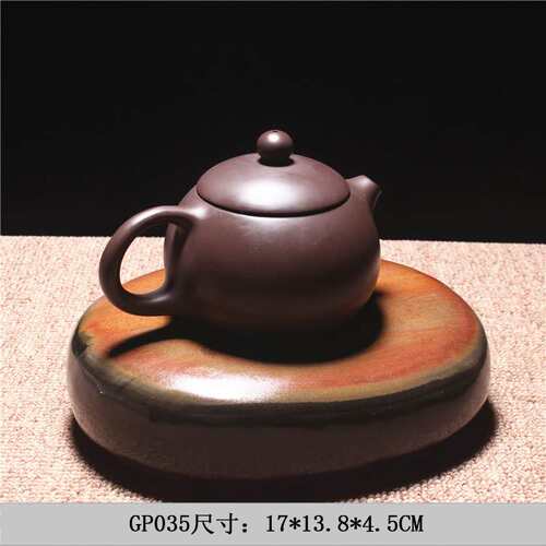?精品歙砚干泡台茶盘原石随形金晕籽料石自然茶海简约实用茶台