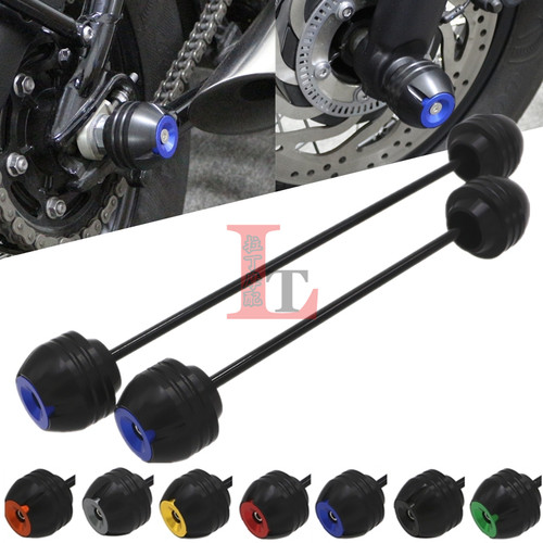 适用铃木GSXS750 GSR750 GSX-S改装前后轮防摔球铝合金保护块配件