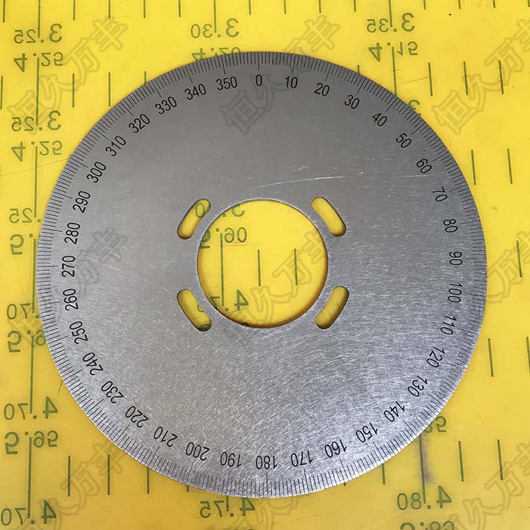 刻度盘不锈钢圆盘带孔机械标圆配件120x35x2 A044直销 恒久万丰