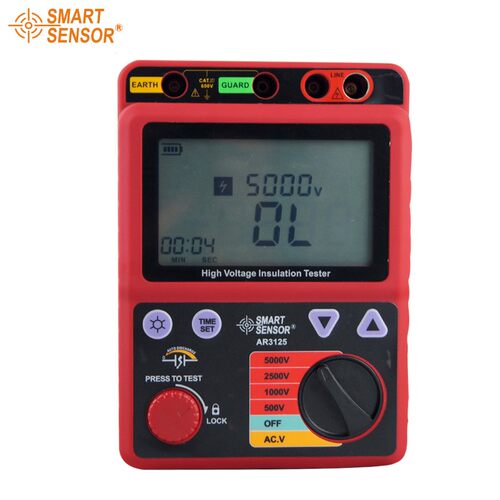 希玛 AR3125数字兆欧表 高压绝缘电阻表 5000V电子摇表测试仪