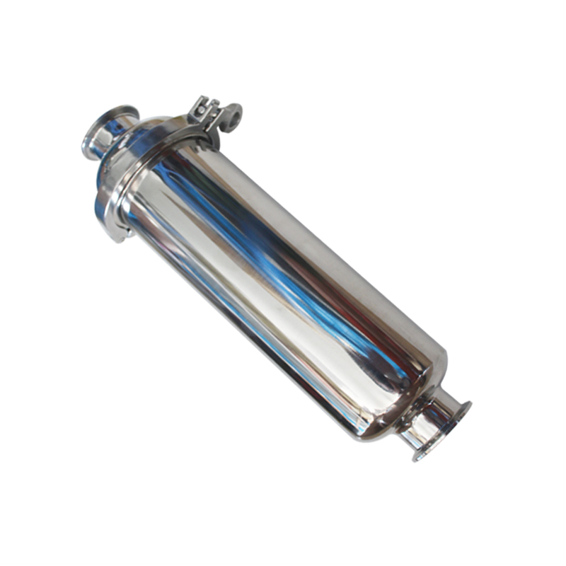 304不锈钢管道快装过滤器卫生级卡箍管接头精密过滤网直通净水器