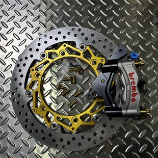 适用于本田ADV350佛沙350改装 布雷博卡钳辐射M50S刹车卡钳转接码