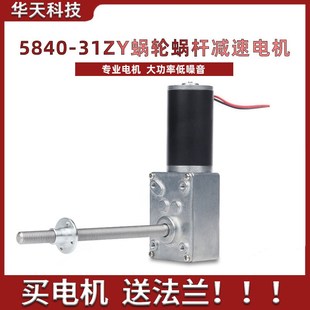 M8螺杆轴 5840 螺杆电机 蜗轮蜗杆减速电机 12v24V自锁电机 31ZY
