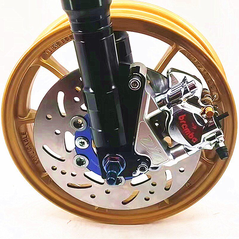 DIO50/ZX50改装台版小螃蟹小馒头卡钳下泵配180 190MM转接码92M