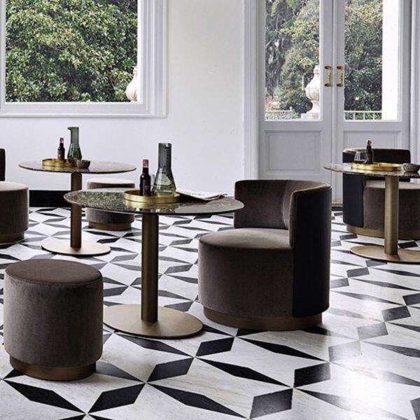 北欧现代客厅旋转单人沙发椅轻奢梳妆化妆椅阳台休闲椅接待洽谈椅