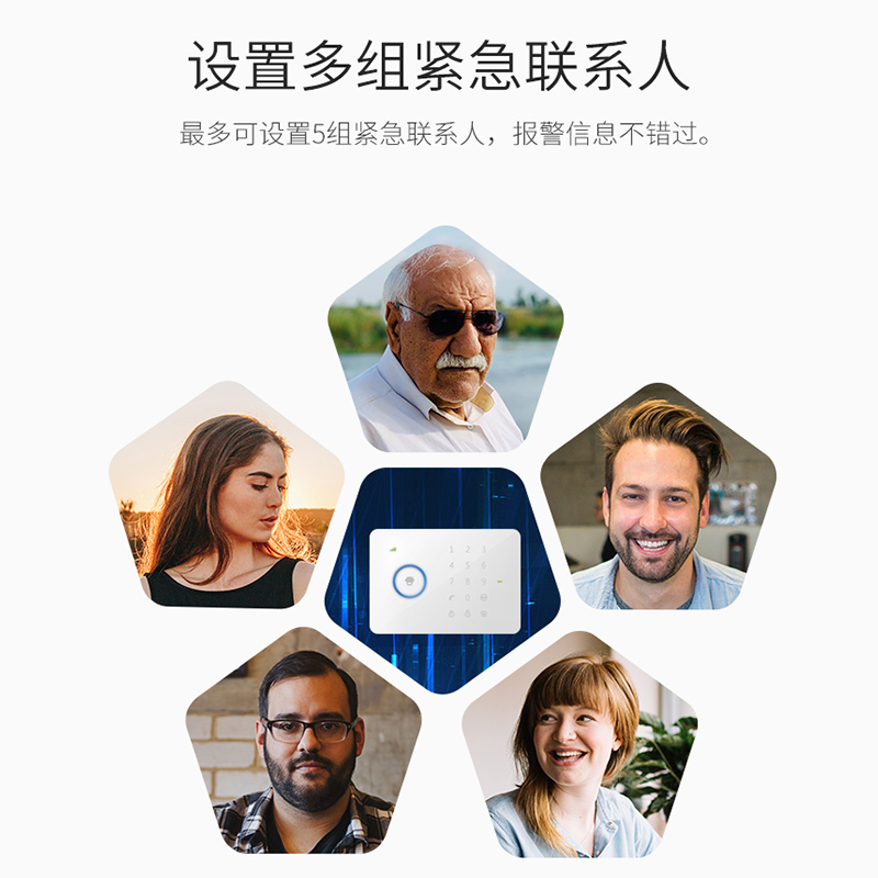 创高家超智联智能安防报警器无线红外报警主机家庭用防盗报警系统