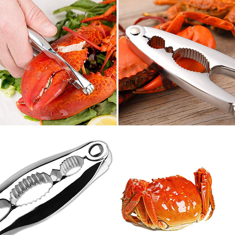 批发锌合金蟹夹蟹针蟹钳虾钳龙虾