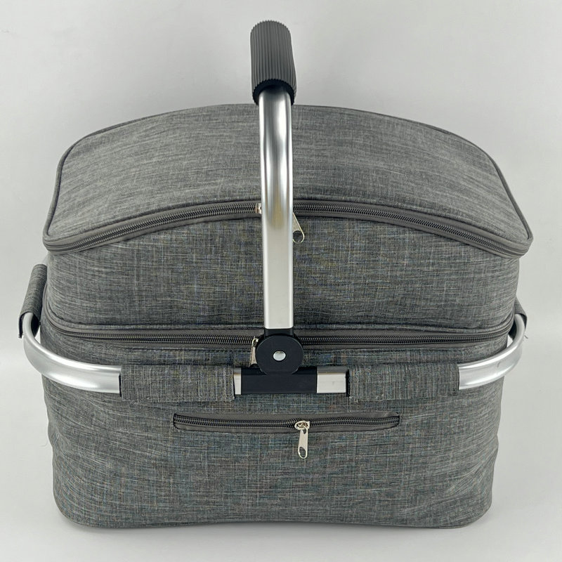 上班族简约便携大容量保温包 户外野餐冰包冰袋手提午餐包