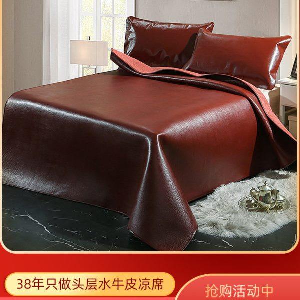 超厚牛皮凉席头层水牛皮席牛皮凉席子1.5米1.8米软席硬席真皮床席,床上用品,牛皮席,淘宝优惠券,粉丝福利购,淘宝优惠卷