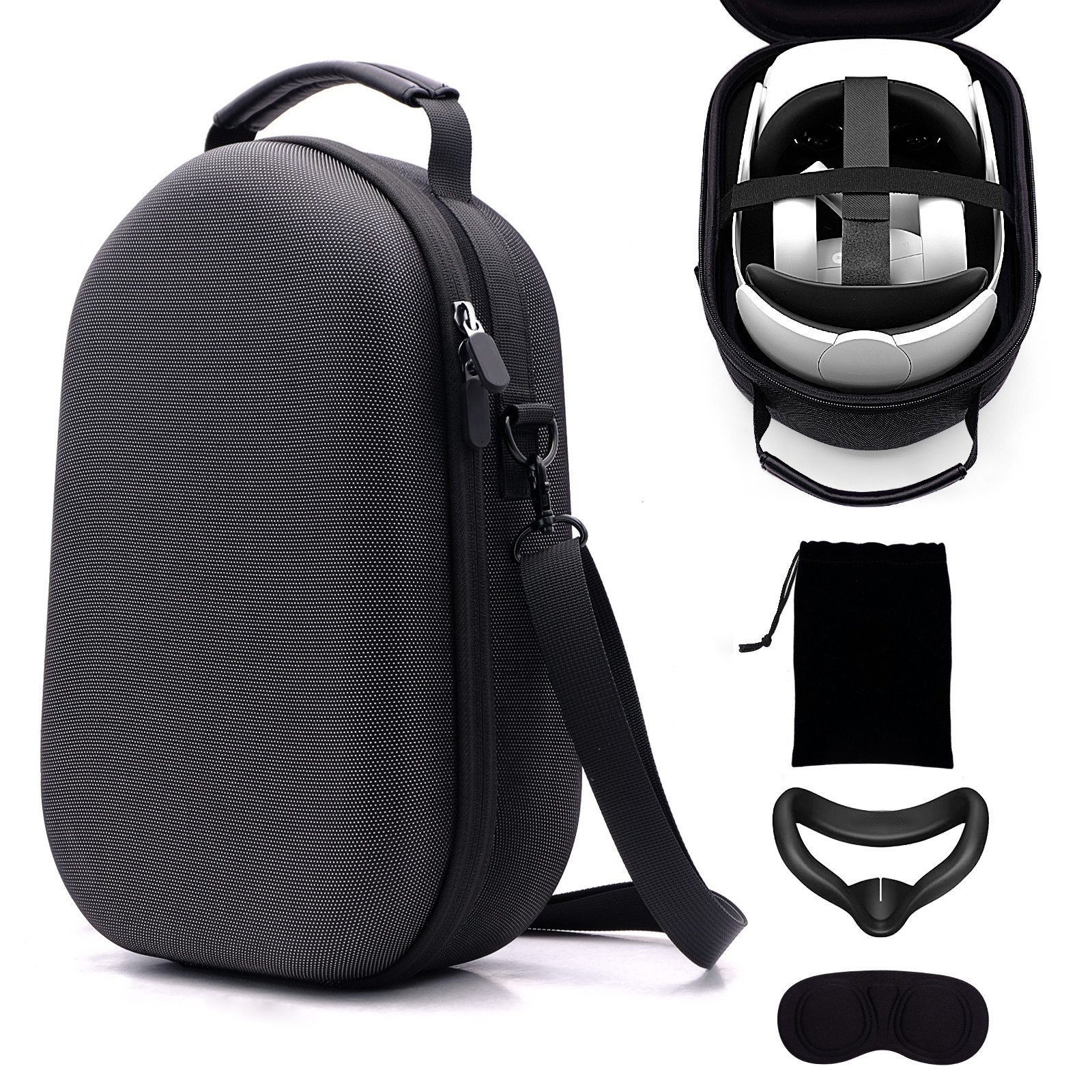 源头工厂Pico2VR眼镜收纳包防摔防水防尘手提硬壳头戴眼镜收纳盒