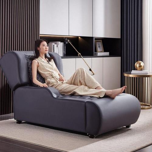 电动单人躺椅按摩功能皮沙发轻奢高端坐睡两用客厅办公室午休床榻