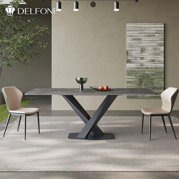 德利丰岩板餐桌小户型家用饭桌2024新款意式轻奢简约餐桌椅组合,住宅家具,岩板餐桌,淘宝优惠券,粉丝福利购,淘宝优惠卷