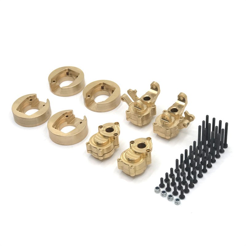 易控 YK4102 4103 408v2 6101 遥控车 升级改装 黄铜 配重 前后杯