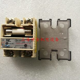 原装固特GOLD单相自带保险丝固态继电器SAP4840D-F直流控交流40A
