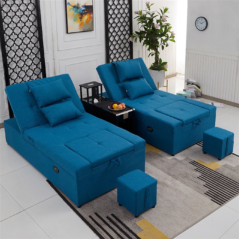 足疗沙发电动f足浴沙发采耳按摩沐足一体沙发床洗浴中心大厅休息