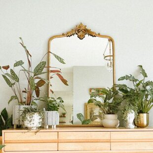 法式复古风镜子主卧梳妆台镜子卫生间洗漱台镜子洗手间轻奢化妆镜