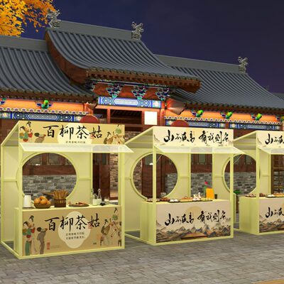 夜市摆摊小屋户外集市地摊货架商业街网红铁艺展示摊位贩卖桌