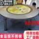 1.5米 2米特大特粗80方管桌腿加厚不锈钢内置彩图转盘折叠餐桌