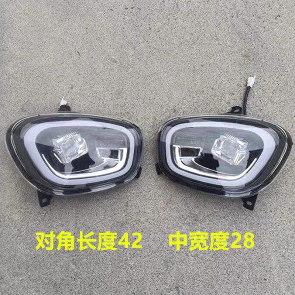 盛昊哈迈M1金豪运电动四轮车前大灯中网装饰玻璃前杠机盖钣金