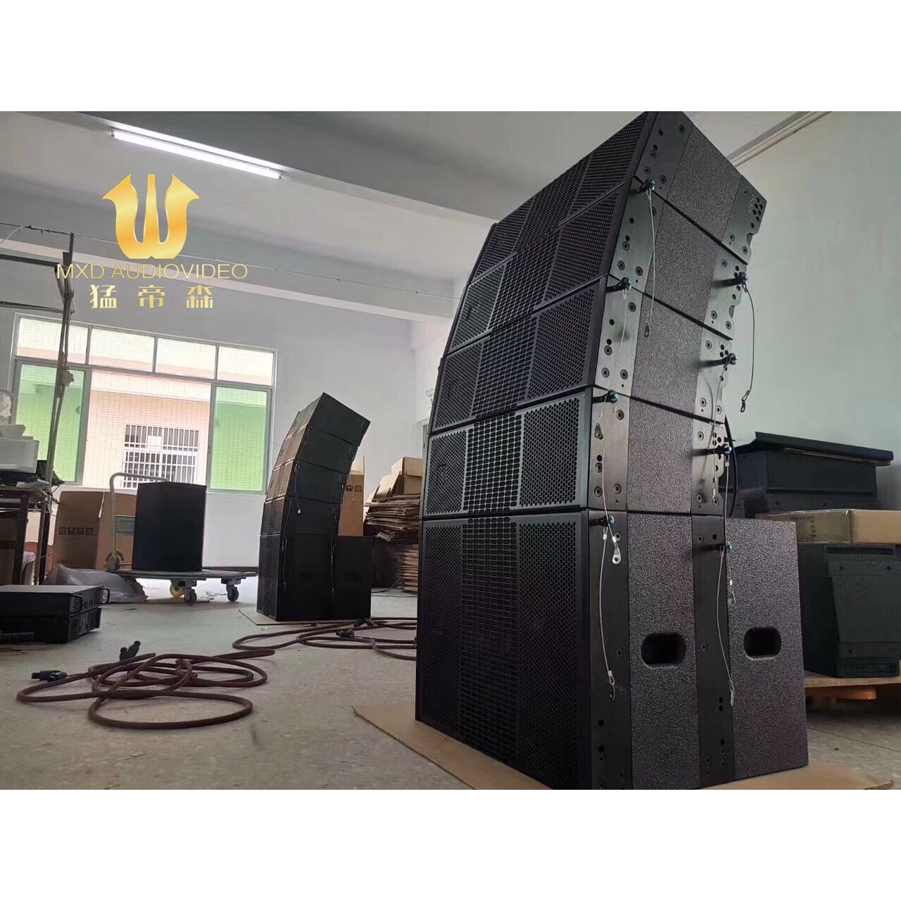 广东双12寸线性阵列音箱双18寸超低音炮专业舞台演出户外全频音响