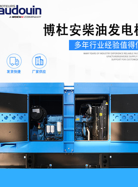 250kw博杜安Baudouin低噪音箱式 250千瓦室外防雨柴油发电机组