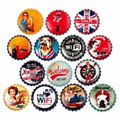 创意个性 啤酒瓶盖工业风酒吧墙饰挂件饭店餐厅餐饮墙面墙壁装 饰品