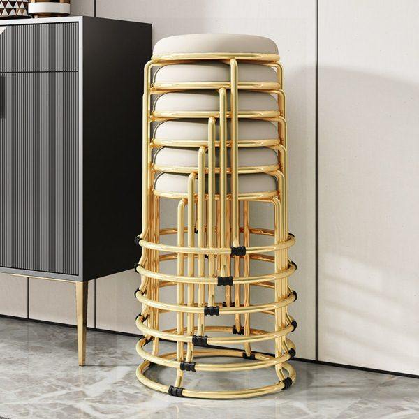 轻奢凳子家用可叠放餐椅圆凳小凳子网红北欧餐桌凳现代简约板矮凳,住宅家具,矮凳,淘宝优惠券,粉丝福利购,淘宝优惠卷