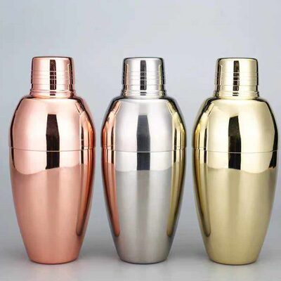 酒吧汇聚 台湾版三段式摇酒壶不锈钢500ml调酒器雪克壶Shaker
