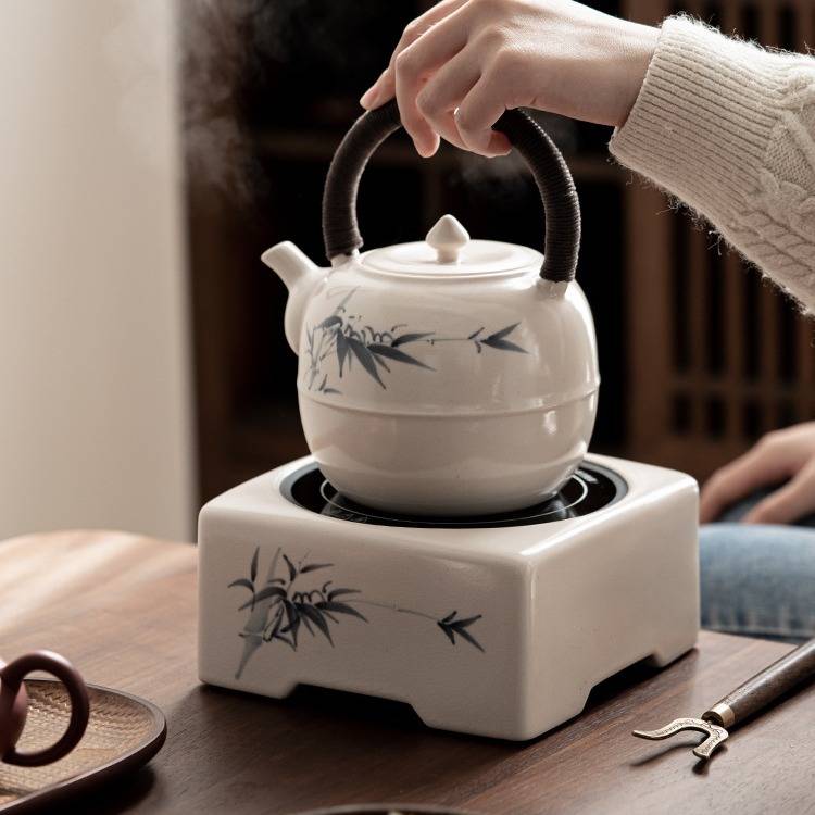 家用烧陶壶烧水陶瓷功夫茶具电陶炉苏打釉煮茶壶老白茶专用煮茶器