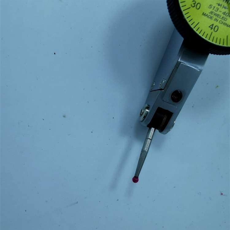 杠杆百分表0-0.8mm红宝石测头杠杆表表座靠表小表盘32mm