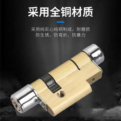 替换保德安锁芯超C级盼盼春天防盗门锁芯全铜家用11型13型入户门