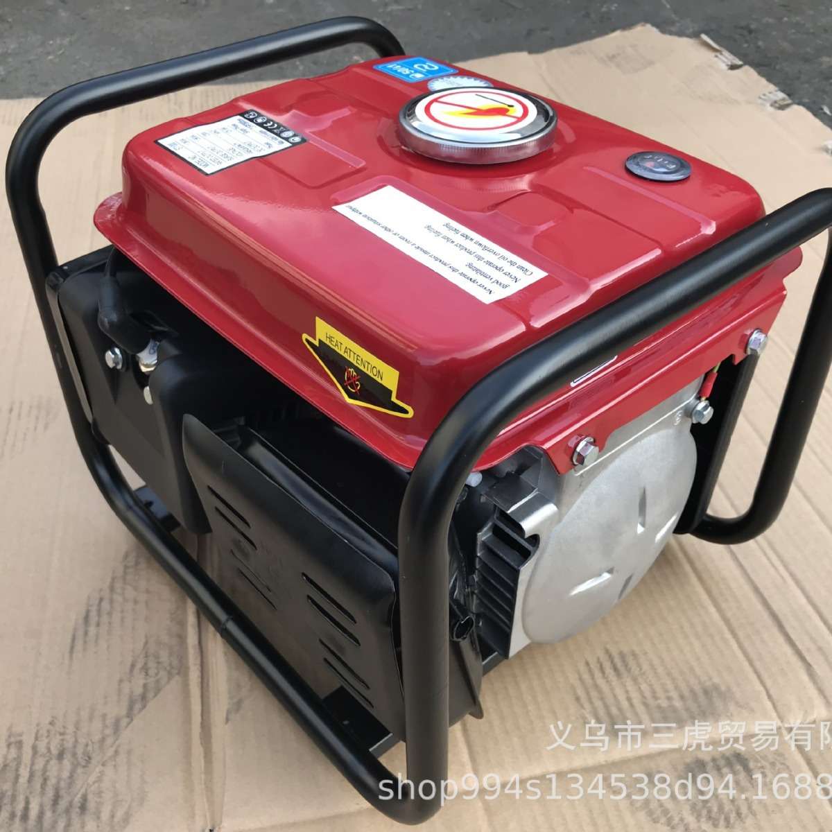 800W二冲程汽油发电机小型家用发电机野外照明