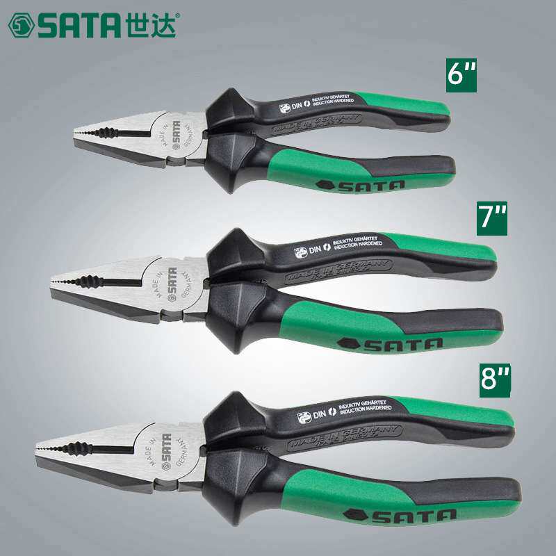 世达钢丝钳G系列德国钳多功能工具钳子尖口钳尖头加长6寸8寸72730