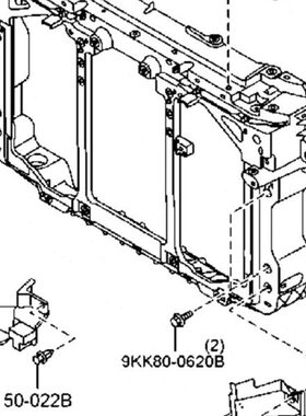 适用马自达CX5龙门架护板水箱散热器密封侧挡板13 141516老款